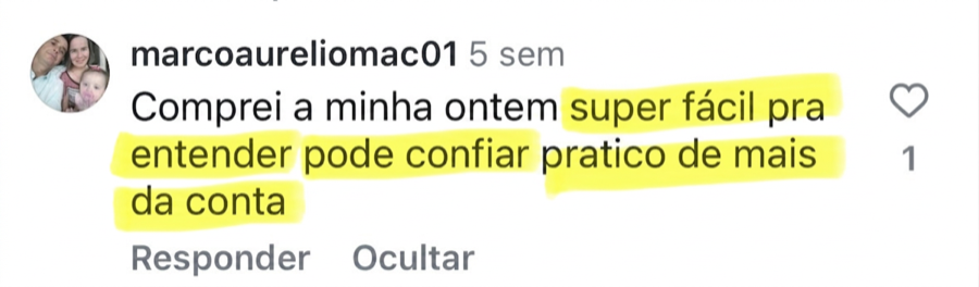 Depoimento de cliente