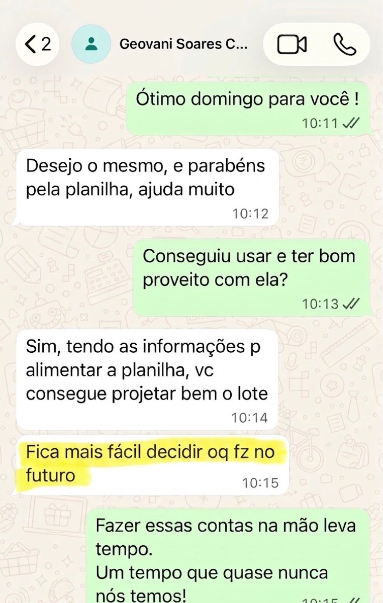 Depoimento de cliente