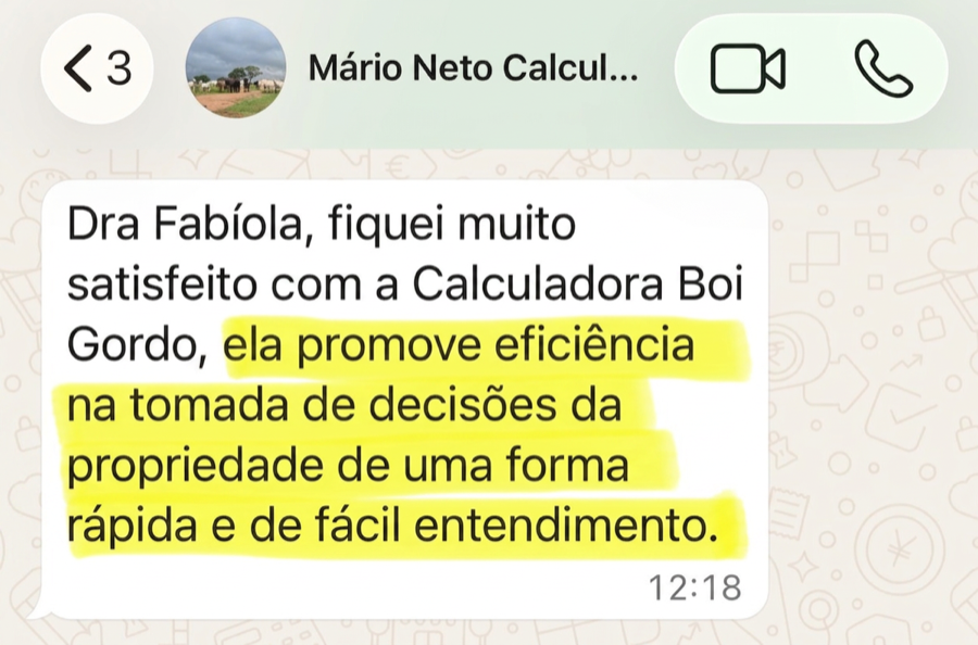 Depoimento de cliente