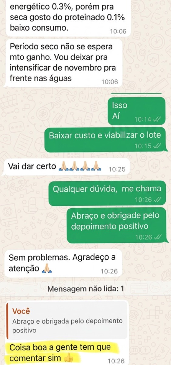 Depoimento de cliente